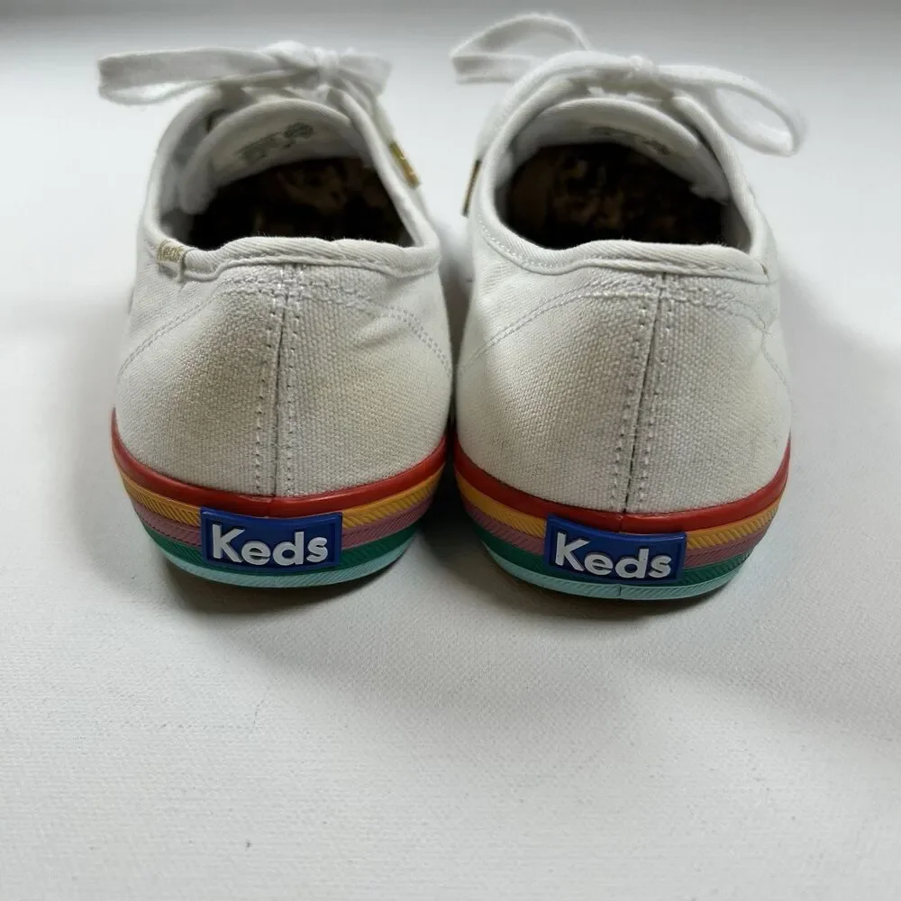 Keds Rainbow Sole Sneakers Tennis Shoes White Dream Foam Womens Size 9/ EUR 40 - Picture 5 of 11